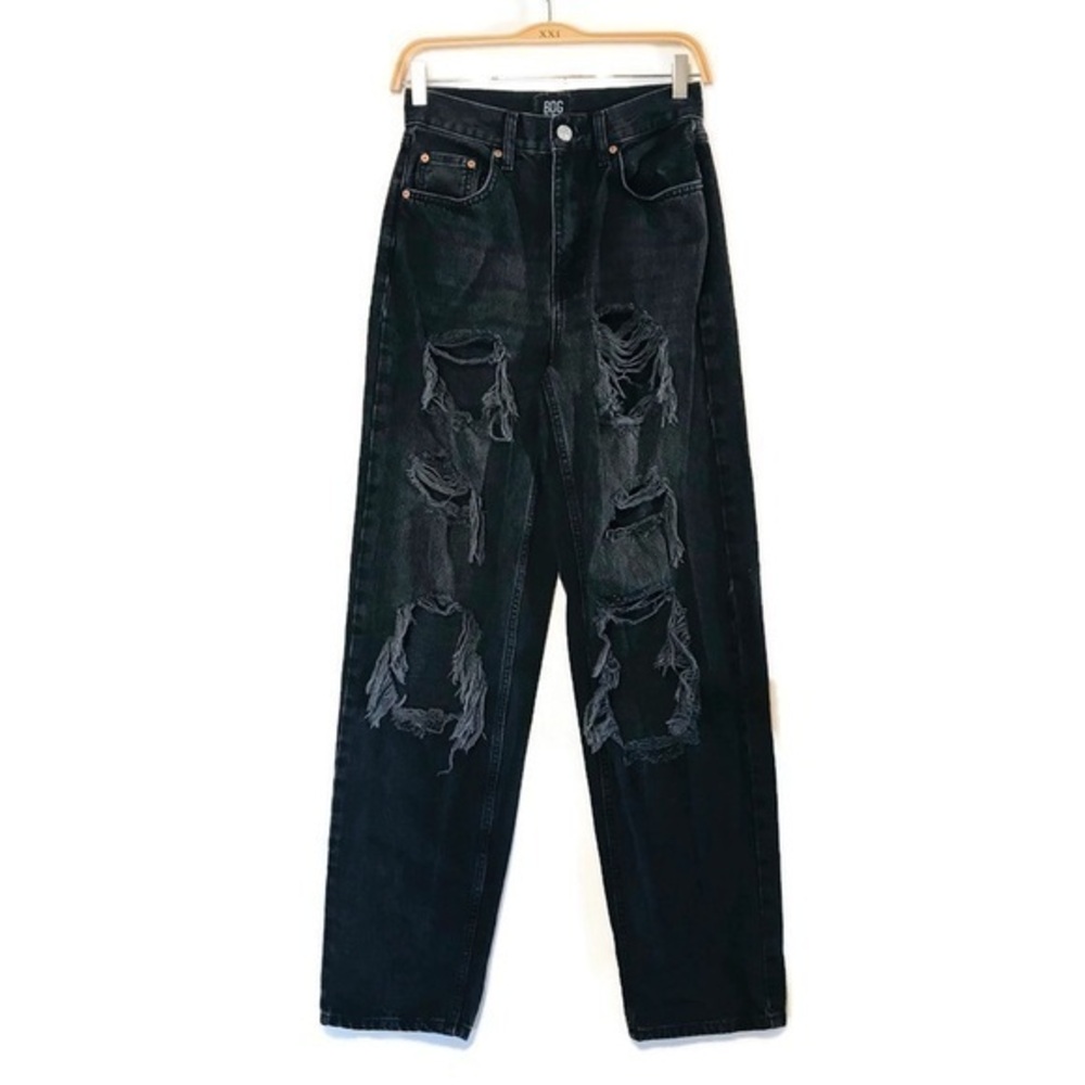 BDG Urban Outfitters High-Rise Baggy Jeans Super Distressed Women’s size 26 2